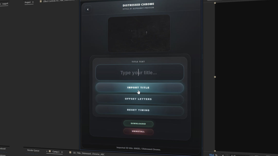 3D Title Engine