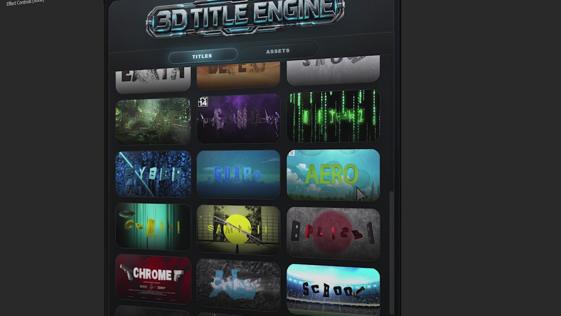 3D Title Engine